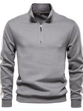 Men's Contrast Striped Long Sleeve Sweatshirt Mens Tops