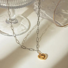 Stainless Steel Heart Pendant Necklace Necklaces