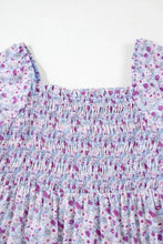 Tiered Floral Shirred High Waist Maxi Dress Casual Dresses