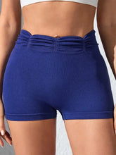 Ruched High Waist Active Shorts Woman Activewear
