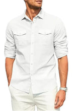 Men's Plus Size Button Down Collared Neck Long Sleeve Shirt Mens Tops