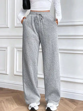 Drawstring Wide Leg Pants Woman Pants