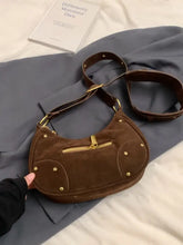 Suede Adjustable Strap Shoulder Bag Shoulder Bags