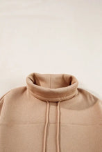 Drawstring Turtleneck Long Sleeve Sweatshirt Woman Sweatshirts