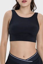 Millennia Backless Wide Strap Active Bra Black Woman Activewear