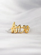 LOVE 18K Gold-Plated 925 Sterling Silver Ring Rings