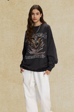 Men's Graphic Round Neck Long Sleeve T-Shirt Mens Tops