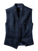 Men's Full Size Button Down Vest Plus Size Mens Tops