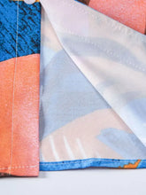 Men's Tropical Print Short Sleeve Button-Up Shirt Mens Tops