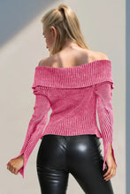 Double Take Ribbed Off-Shoulder Zip Up Long Sleeve Cardigan Woman Outerwear