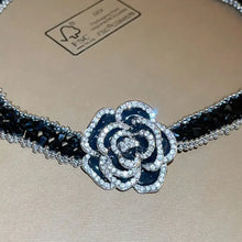 Alloy Crystal Rose Necklace Necklaces