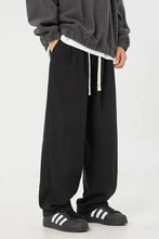 Men's Plus Size Drawstring Pants Black Woman Sweatpants