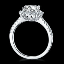 2 Carat Moissanite 925 Sterling Silver Ring Fine Jewelry