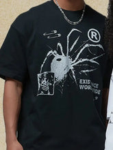 Men's Graphic Round Neck Half Sleeve T-Shirt Mens Tops