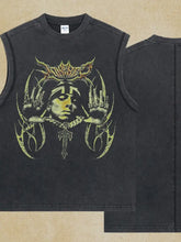 Men's Graphic Round Neck Tank Mens Tops