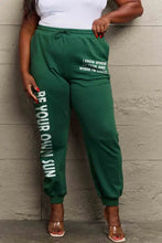 Simply Love Full Size BE YOUR OWN SUN Graphic Sweatpants Dark Green Woman Sweatpants
