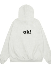 Men's OK! Graphic Long Sleeve Hoodie Mens Tops