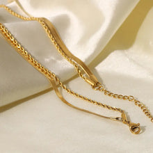 18K Gold-Plated Double-Layered Necklace Necklaces