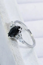925 Sterling Silver Black Agate Ring Rings