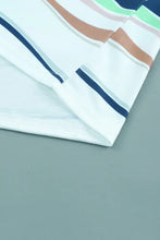 Striped Round Neck Long Sleeve Top Woman T Shirts