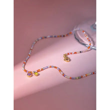 Stainless Steel Glass Stone Necklace Fashion Jewelry