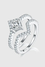 1 Carat Moissanite 925 Sterling Silver Double Layered Ring Silver Rings