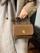 PU Leather Suede Twist-Lock Shoulder Bag Shoulder Bags