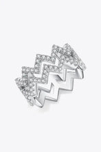 Adored Moissanite Zigzag Stacking Rings Rings