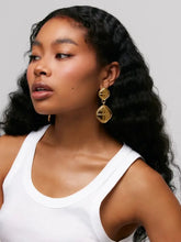 18K Gold-Plated Stainless Steel Square Earrings Gold One Size Earrings