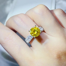 3 Carat Moissanite 925 Sterling Silver Ring Fine Jewelry
