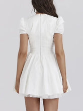 V-Neck Short Sleeve Mini Dress Cocktail Dress