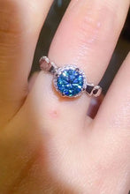 925 Sterling Silver 1 Carat Moissanite Cluster Ring Rings