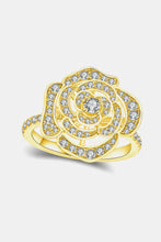 Moissanite Flower Shape Ring Gold Rings