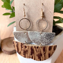 PU Semicircle Drop Earrings Camel One Size Earrings