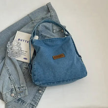 Adjustable Strap Denim Shoulder Bag Shoulder Bags
