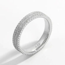 Inlaid Zircon 925 Sterling Silver Ring Rings