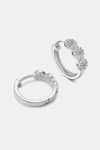 Moissanite 925 Sterling Silver Huggie Earrings Earrings