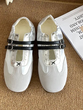 Vintage Double Strap Mary Jane Shoes Woman Loafers