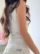 Devine Ribbon Tied Lace Surplice Tank Tanks & Camis