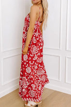 Floral Printed Spaghetti Strap Empire Waist Maxi Dress Woman Maxi Dress
