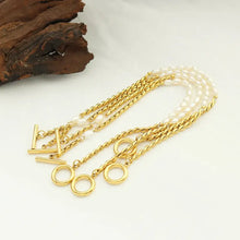 Freshwater Pearl Titanium Steel Bracelet Bracelets