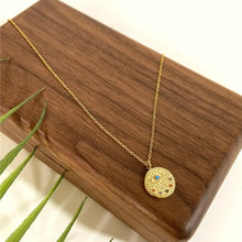 18K Gold-Plated Coin Pendant Necklace Fashion Jewelry