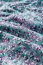 Tiered Printed Notched Short Sleeve Dress Maxi Dresses