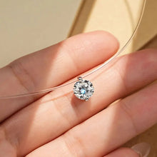 1 Carat Moissanite 925 Sterling Silver Necklace Fine Jewelry