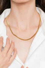 18K Gold Plated Curb Chain Necklace Gold One Size Necklaces