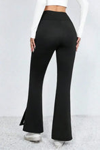 Slit High Waist Bootcut Pants Woman Pants