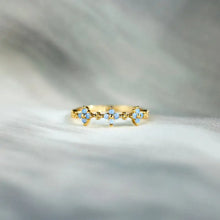 925 Sterling Silver Inlaid Zircon Flower Ring Rings