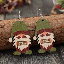 Wooden Gnome Dangle Earrings Earrings