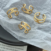 Titanium Steel Double-Layered Ring Rings