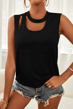 Cutout Sleeveless Top Tanks & Camis
